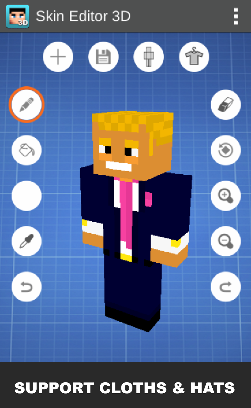 اسکرین شات 7 برنامه Skin Editor 3D for Minecraft