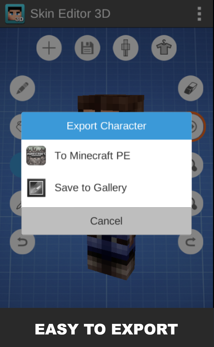 اسکرین شات 5 برنامه Skin Editor 3D for Minecraft