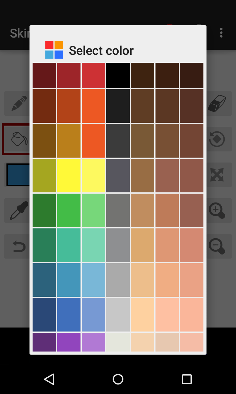اسکرین شات 2 برنامه Skin Editor for Minecraft