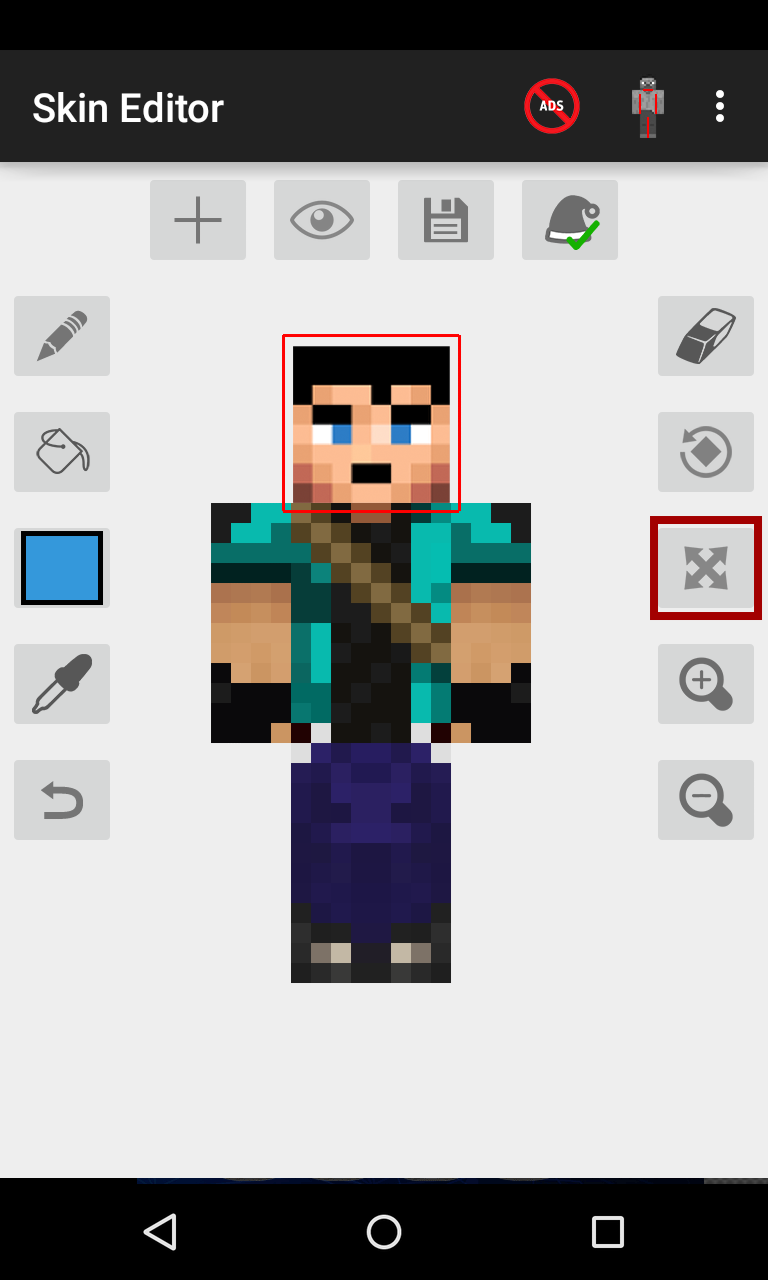 اسکرین شات 1 برنامه Skin Editor for Minecraft