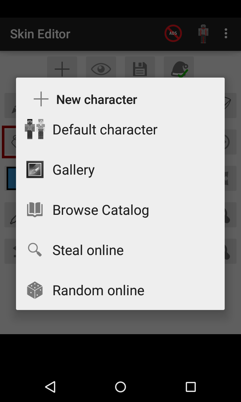 اسکرین شات 5 برنامه Skin Editor for Minecraft