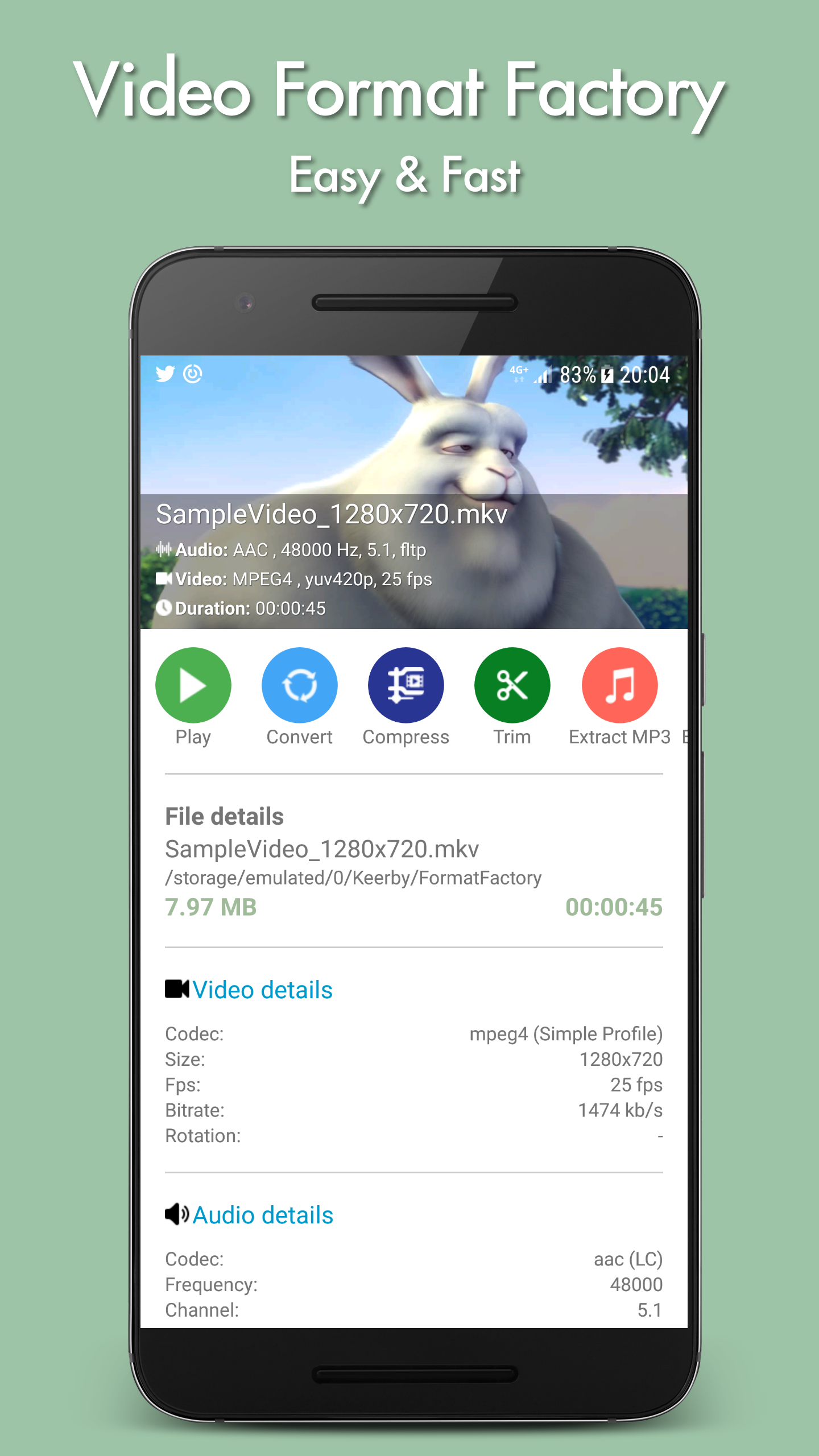 اسکرین شات 1 برنامه Video Format Factory