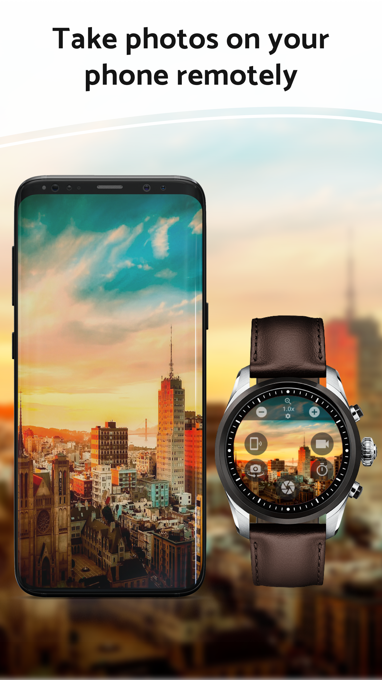 اسکرین شات 2 برنامه Camera Remote for Wear OS