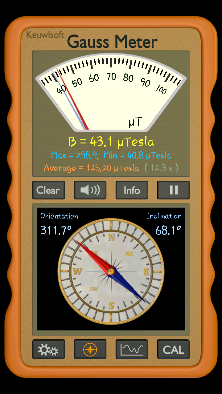 اسکرین شات 3 برنامه Gauss Meter