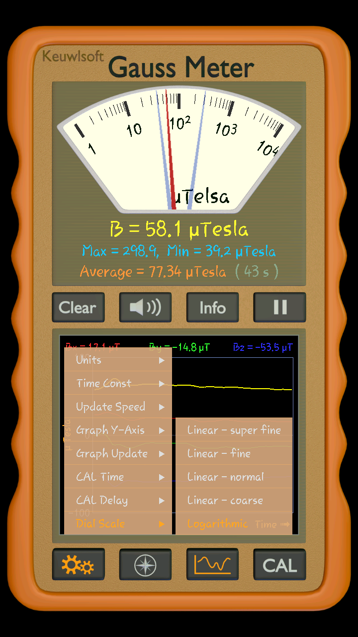 اسکرین شات 2 برنامه Gauss Meter