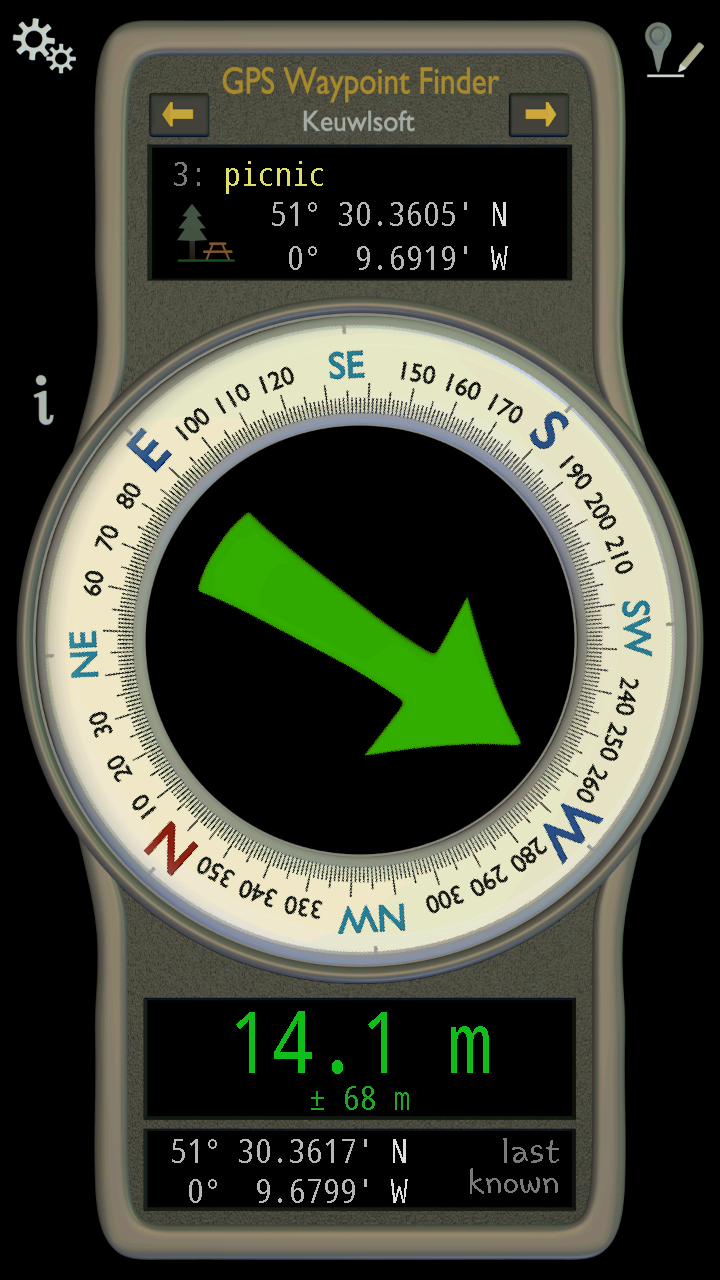 اسکرین شات 5 برنامه GPS Waypoint Finder