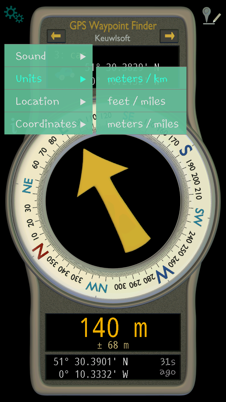 اسکرین شات 3 برنامه GPS Waypoint Finder