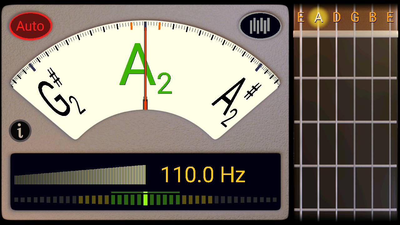 اسکرین شات برنامه Guitar Tuner 1
