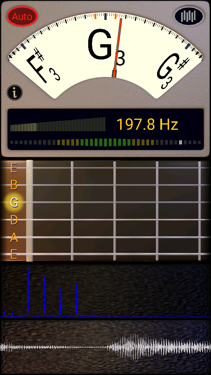 اسکرین شات برنامه Guitar Tuner 2