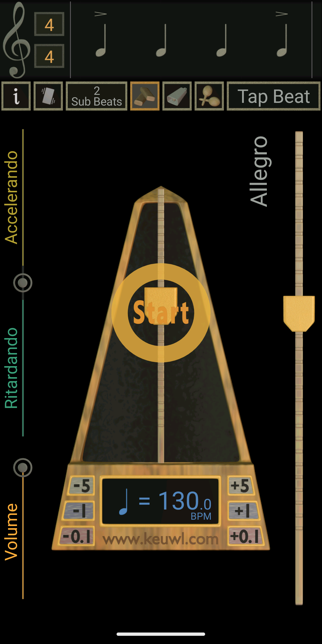 اسکرین شات 3 برنامه Metronome
