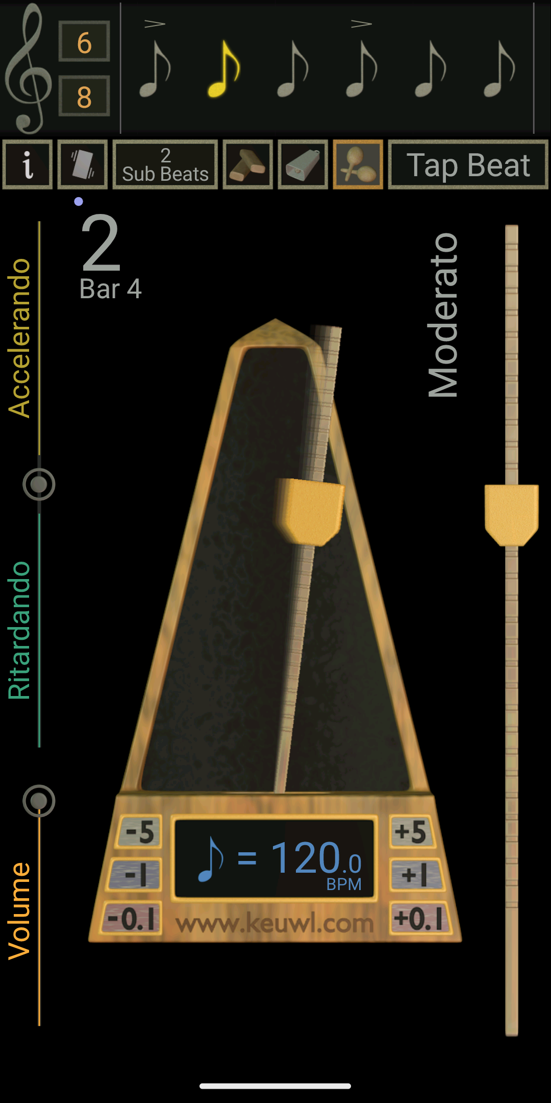 اسکرین شات 2 برنامه Metronome