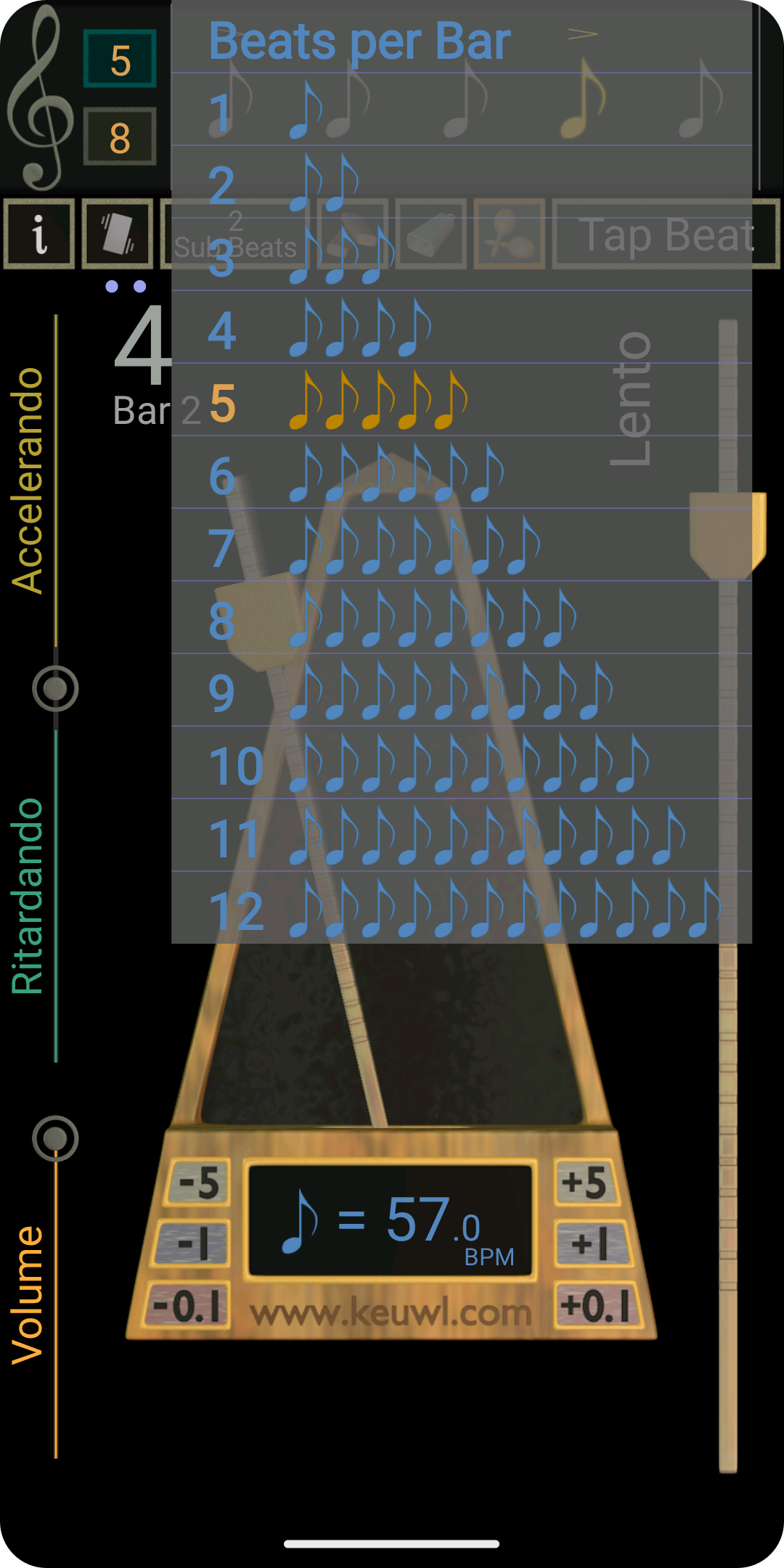 اسکرین شات 4 برنامه Metronome