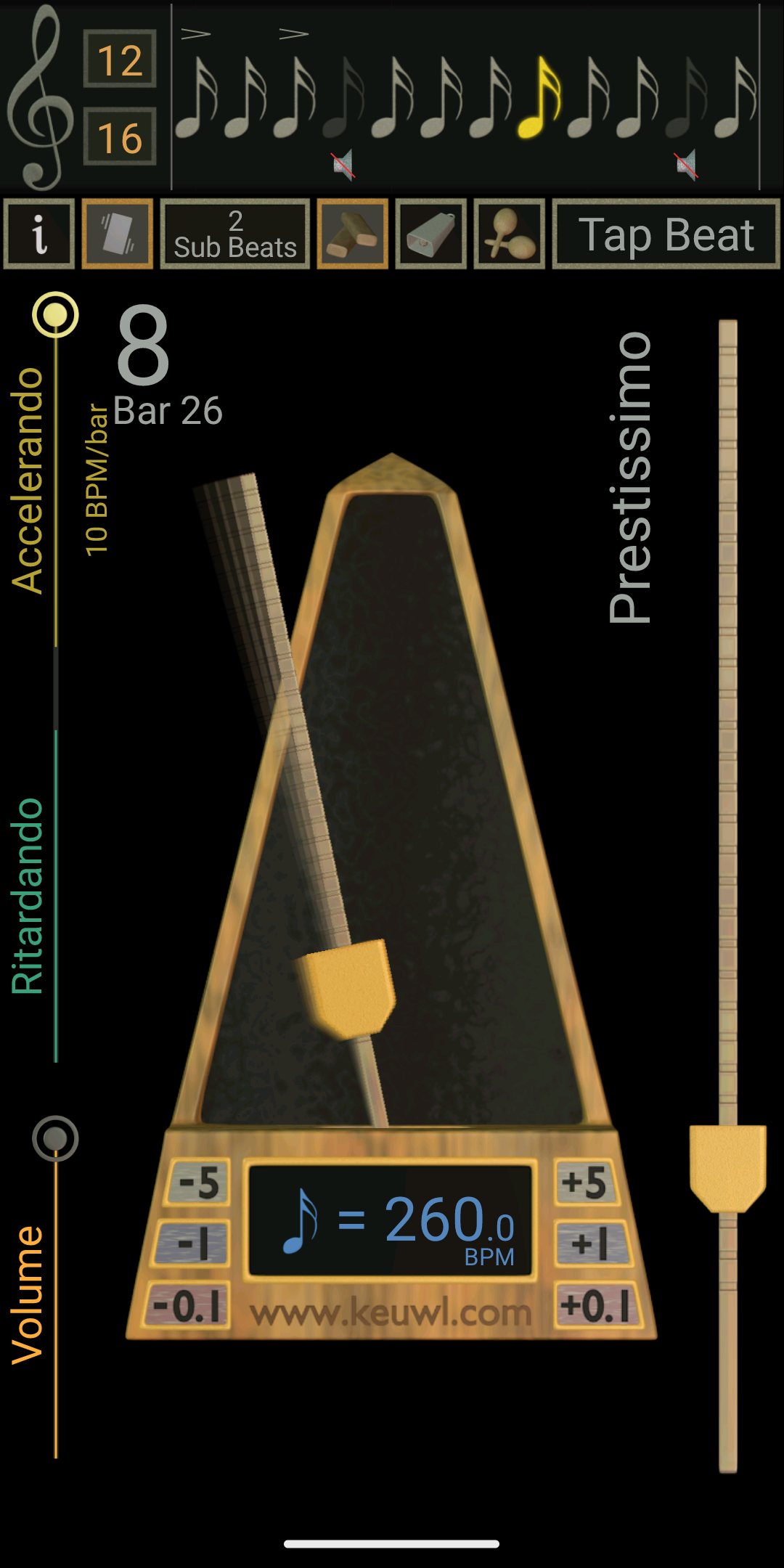 اسکرین شات 1 برنامه Metronome