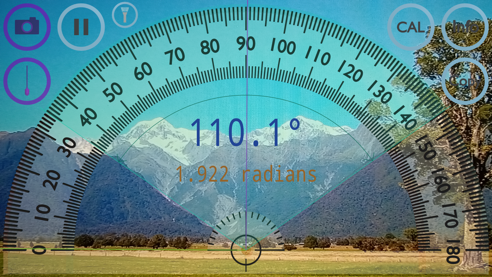 اسکرین شات برنامه Protractor 2