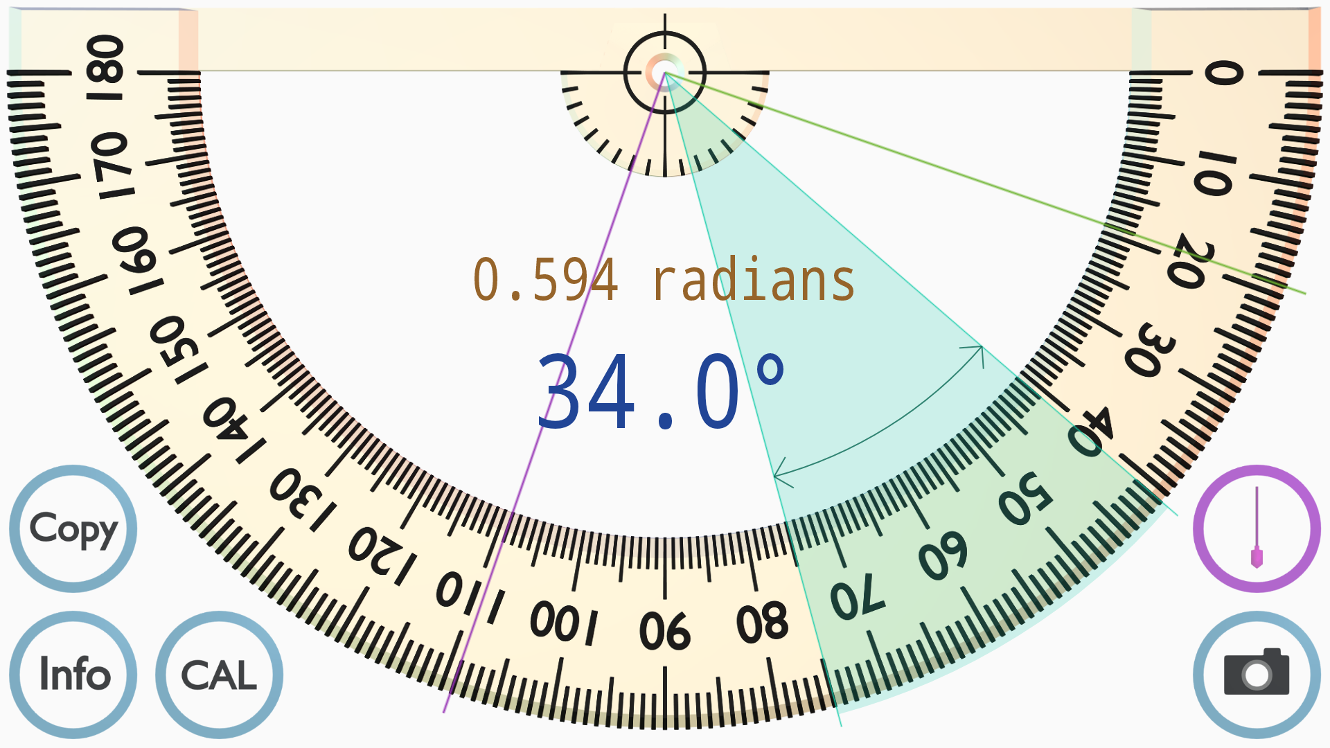 اسکرین شات برنامه Protractor 3