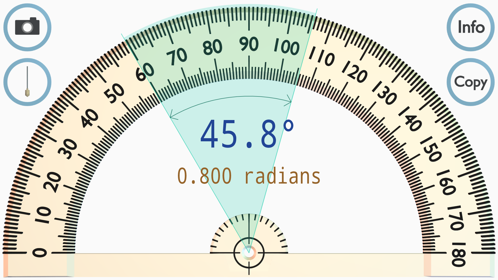 اسکرین شات برنامه Protractor 1