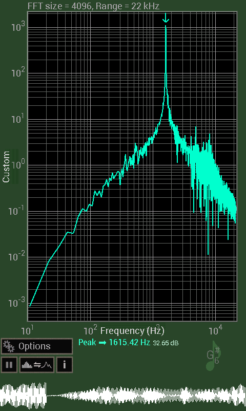 اسکرین شات برنامه Spectrum Analyser 1