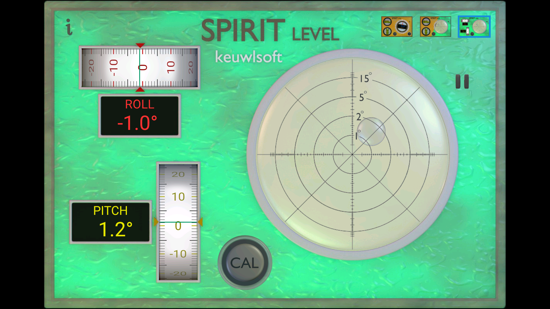 اسکرین شات برنامه Spirit Level 2