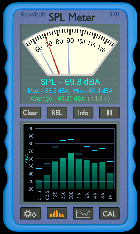 اسکرین شات برنامه SPL Meter 1
