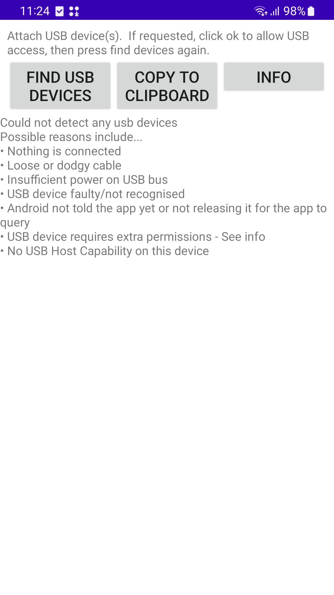 اسکرین شات 3 برنامه USB Host Test