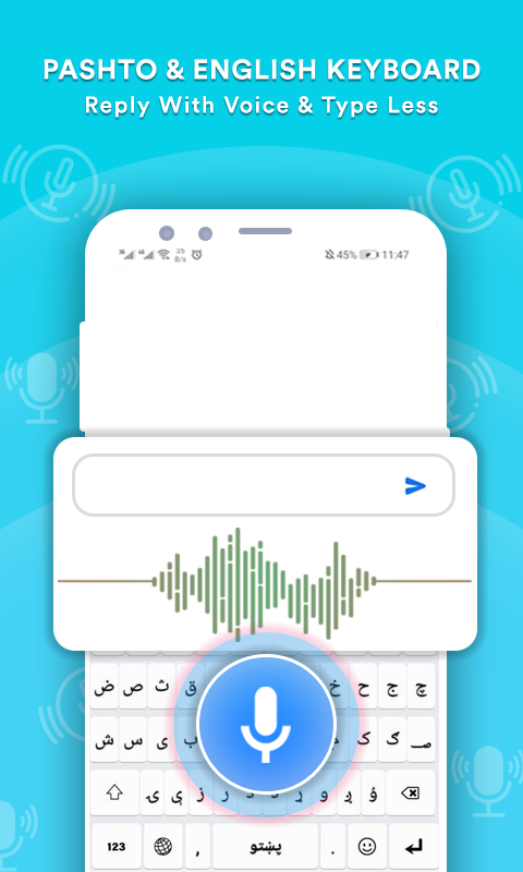 اسکرین شات 4 برنامه Afghan Flag Pashto Keyboard