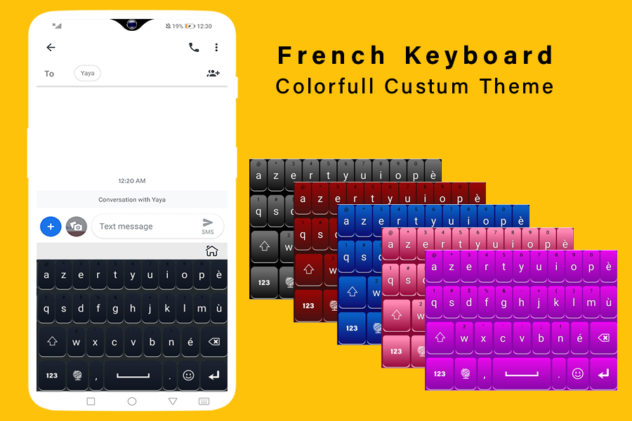 اسکرین شات 1 برنامه French Keyboard Accent