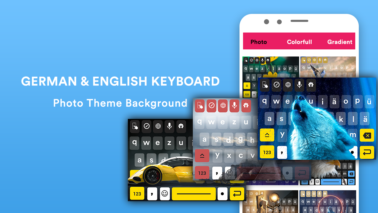 اسکرین شات 1 برنامه German Phonetic Keyboard