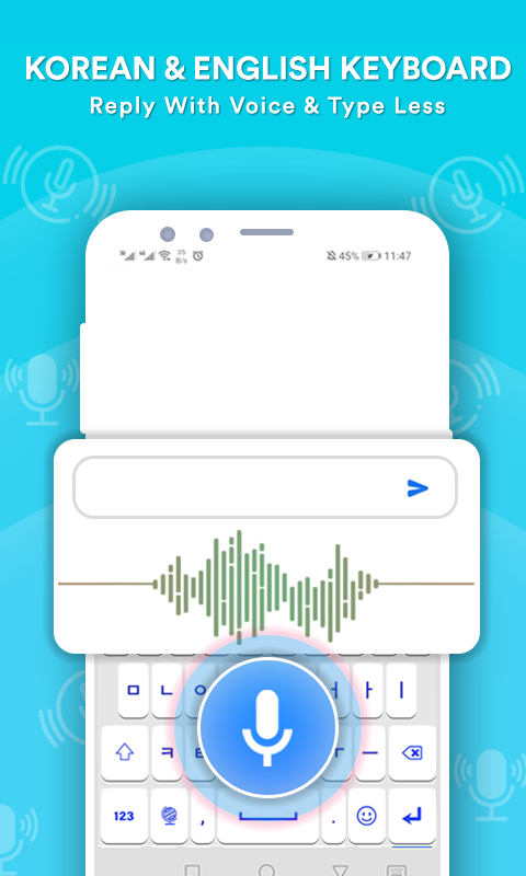 اسکرین شات 2 برنامه Korean Keyboard with English