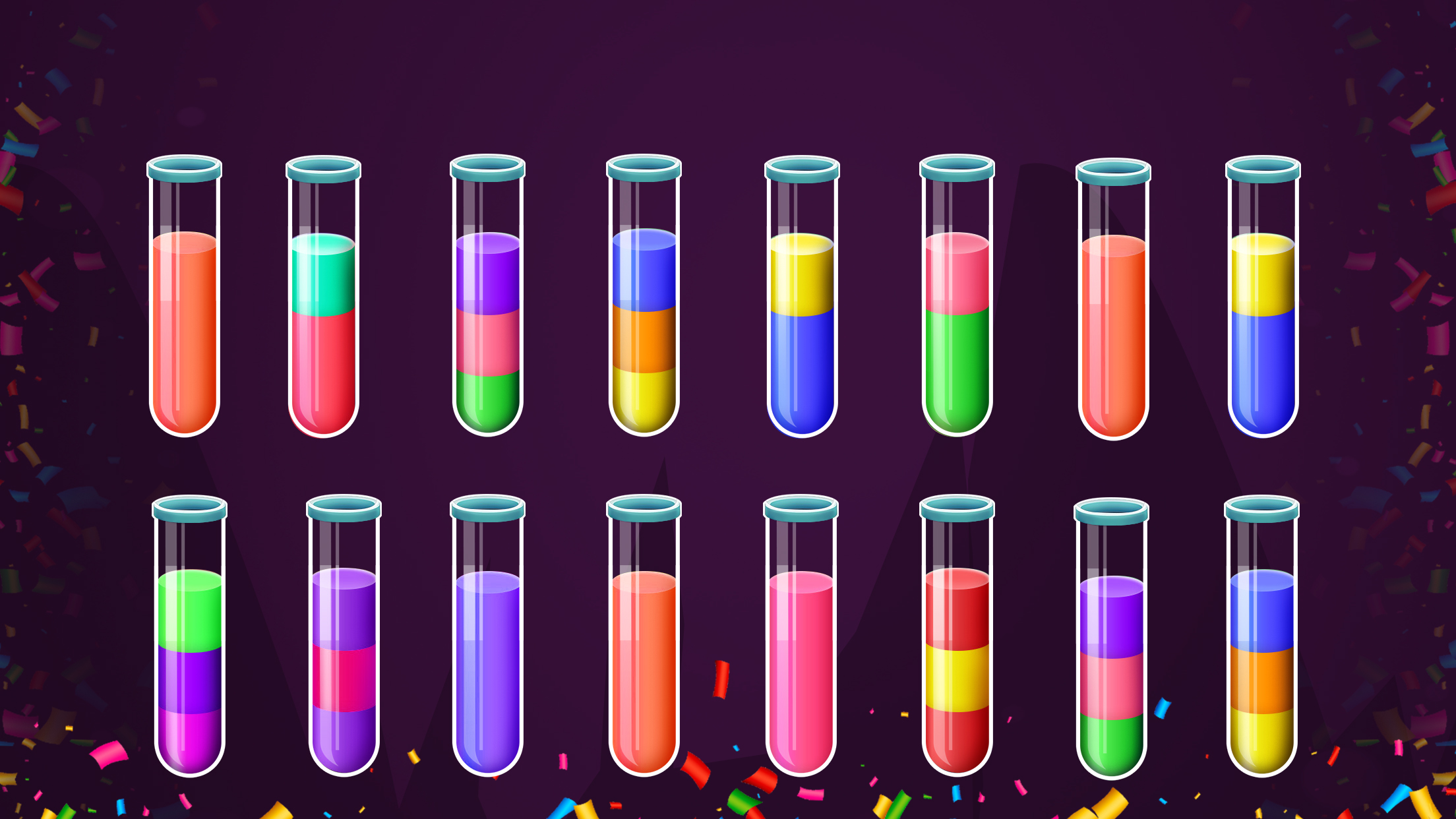 اسکرین شات 5 بازی Water Color Sort Puzzle Games