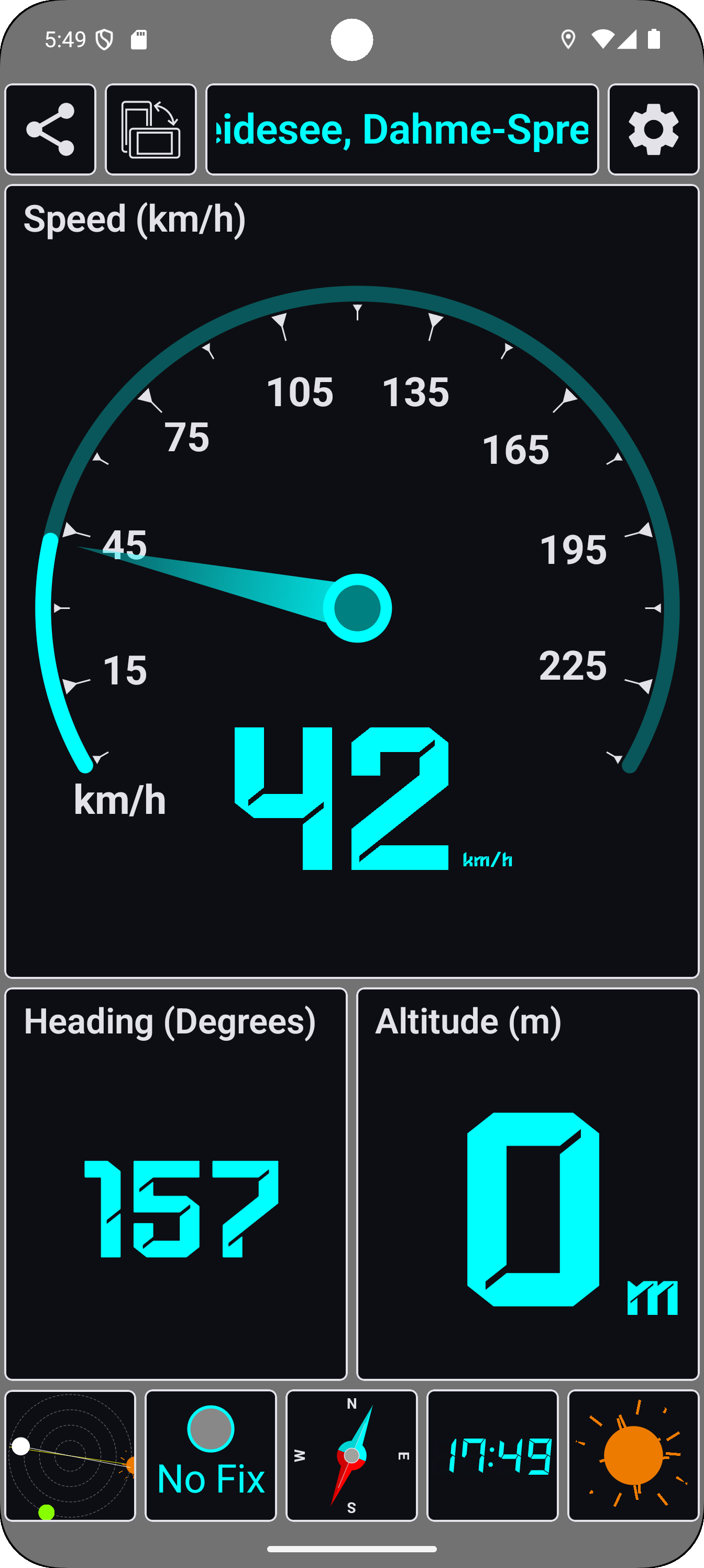 اسکرین شات 5 برنامه GPS status