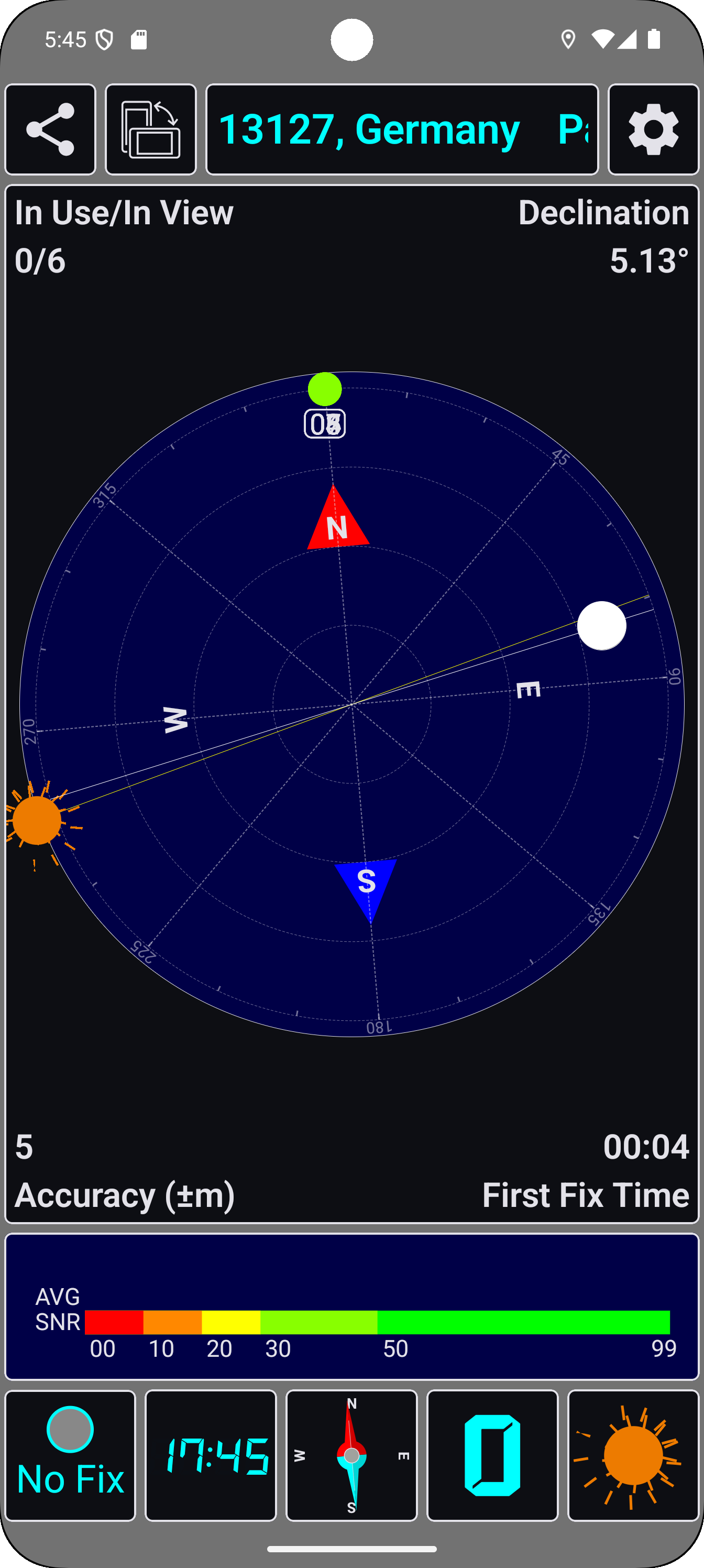 اسکرین شات 1 برنامه GPS status