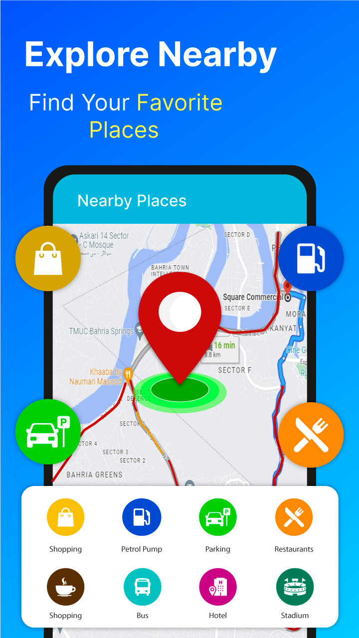 اسکرین شات 4 برنامه GPS Navigation Maps Directions