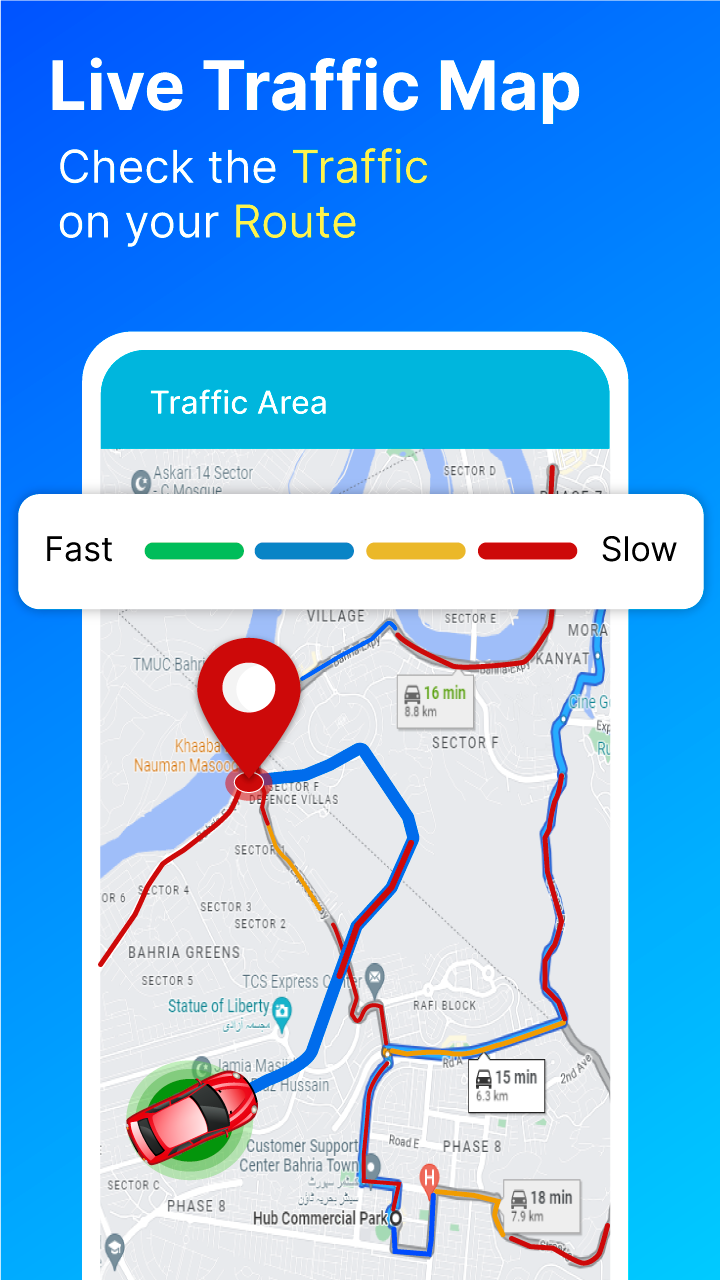 اسکرین شات 3 برنامه GPS Navigation Maps Directions