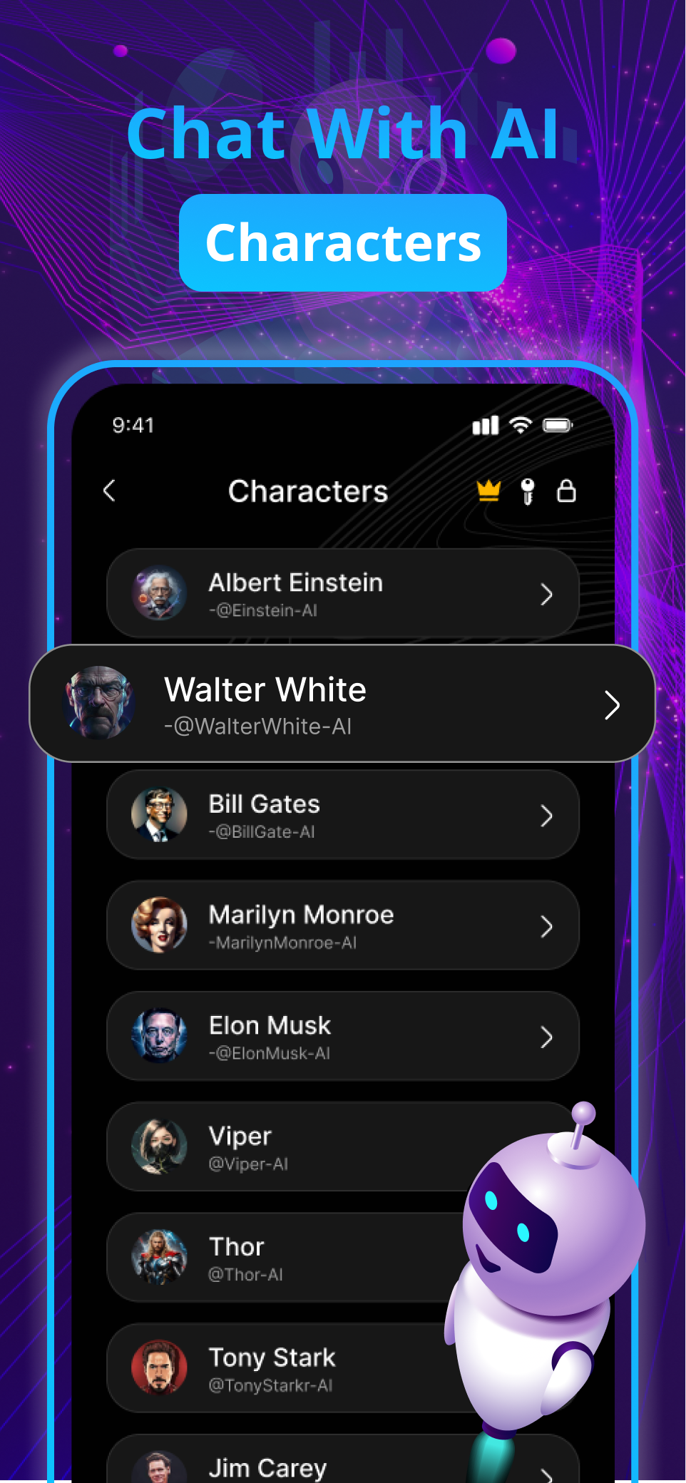 اسکرین شات 2 برنامه Cleverbot - Chat AI Character