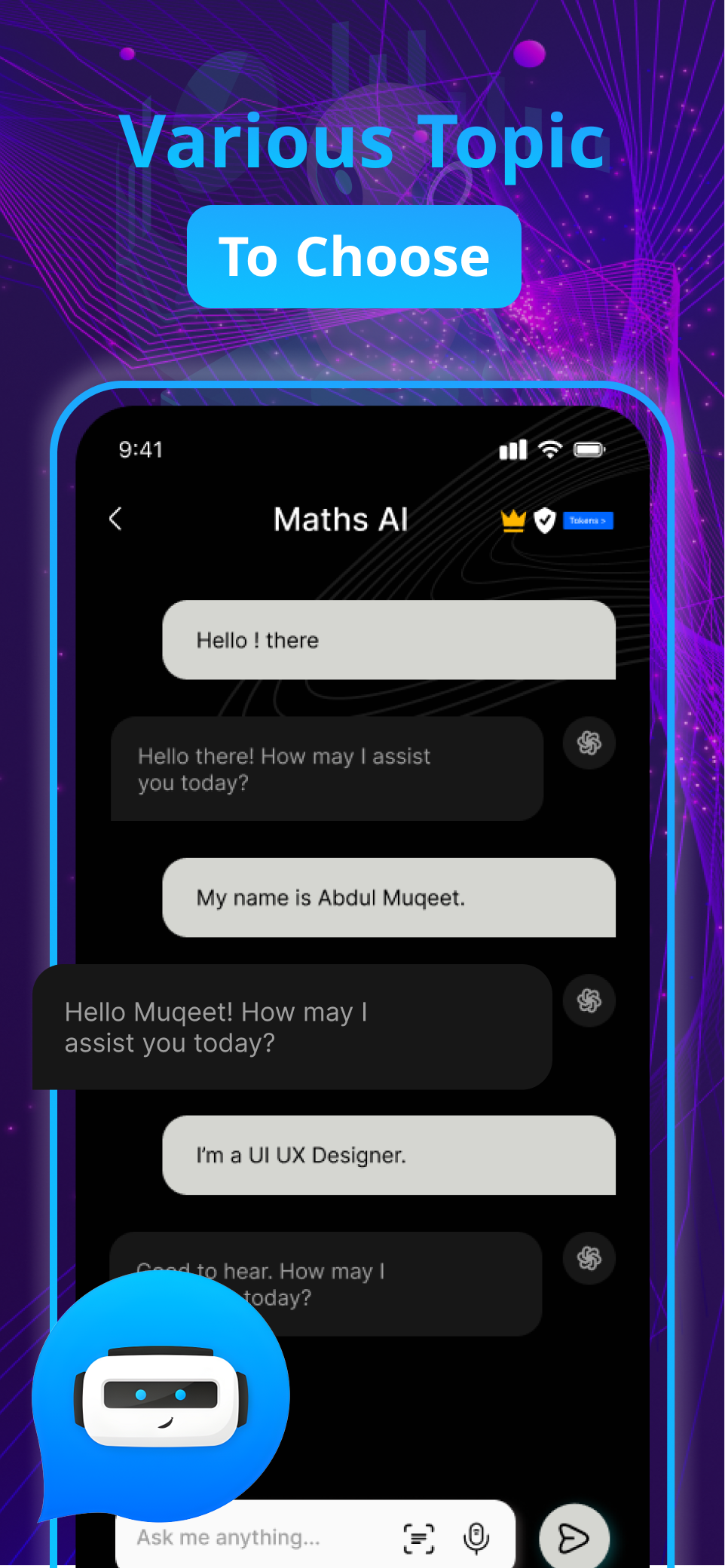 اسکرین شات 3 برنامه Cleverbot - Chat AI Character