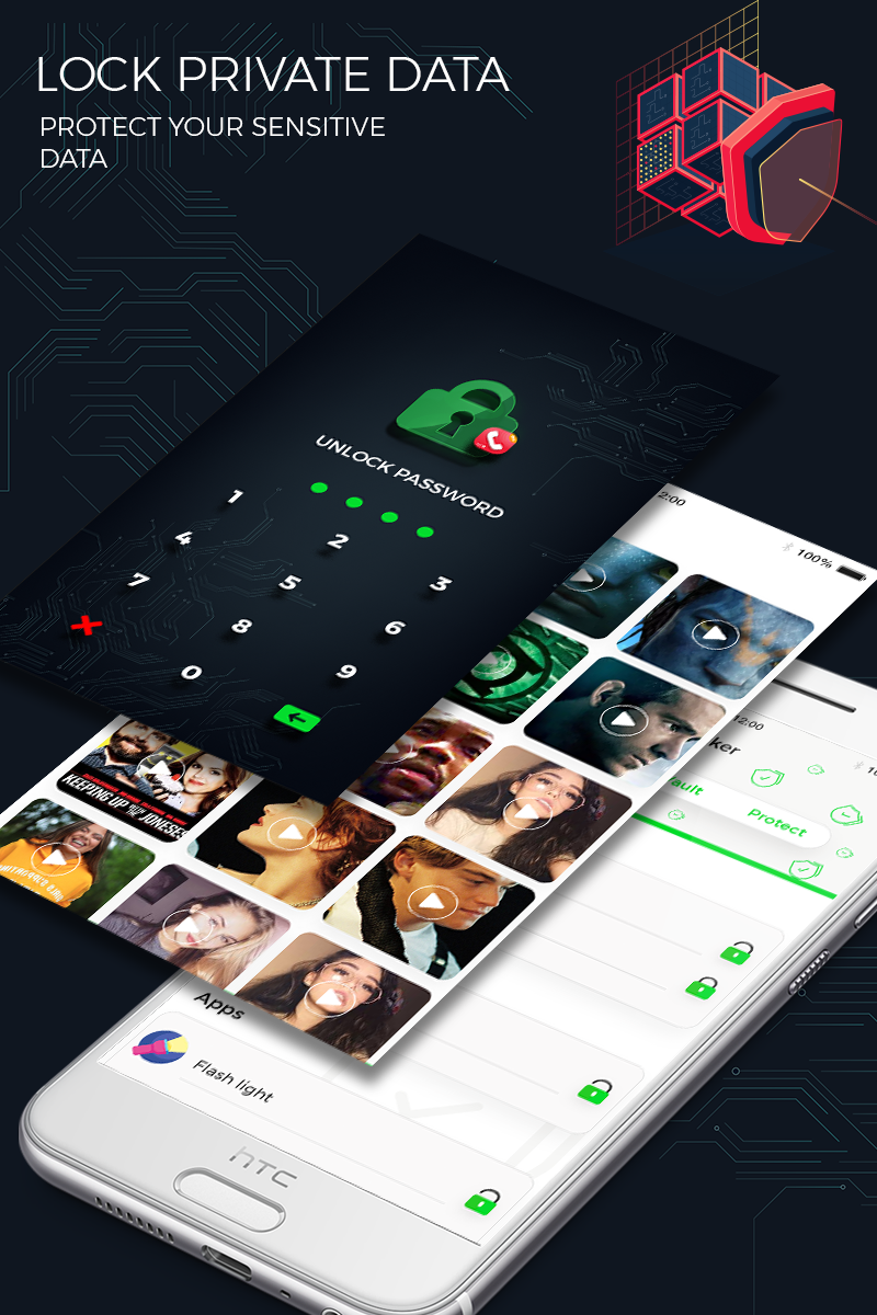 اسکرین شات 3 برنامه Applock: Intruder Selfie Alert