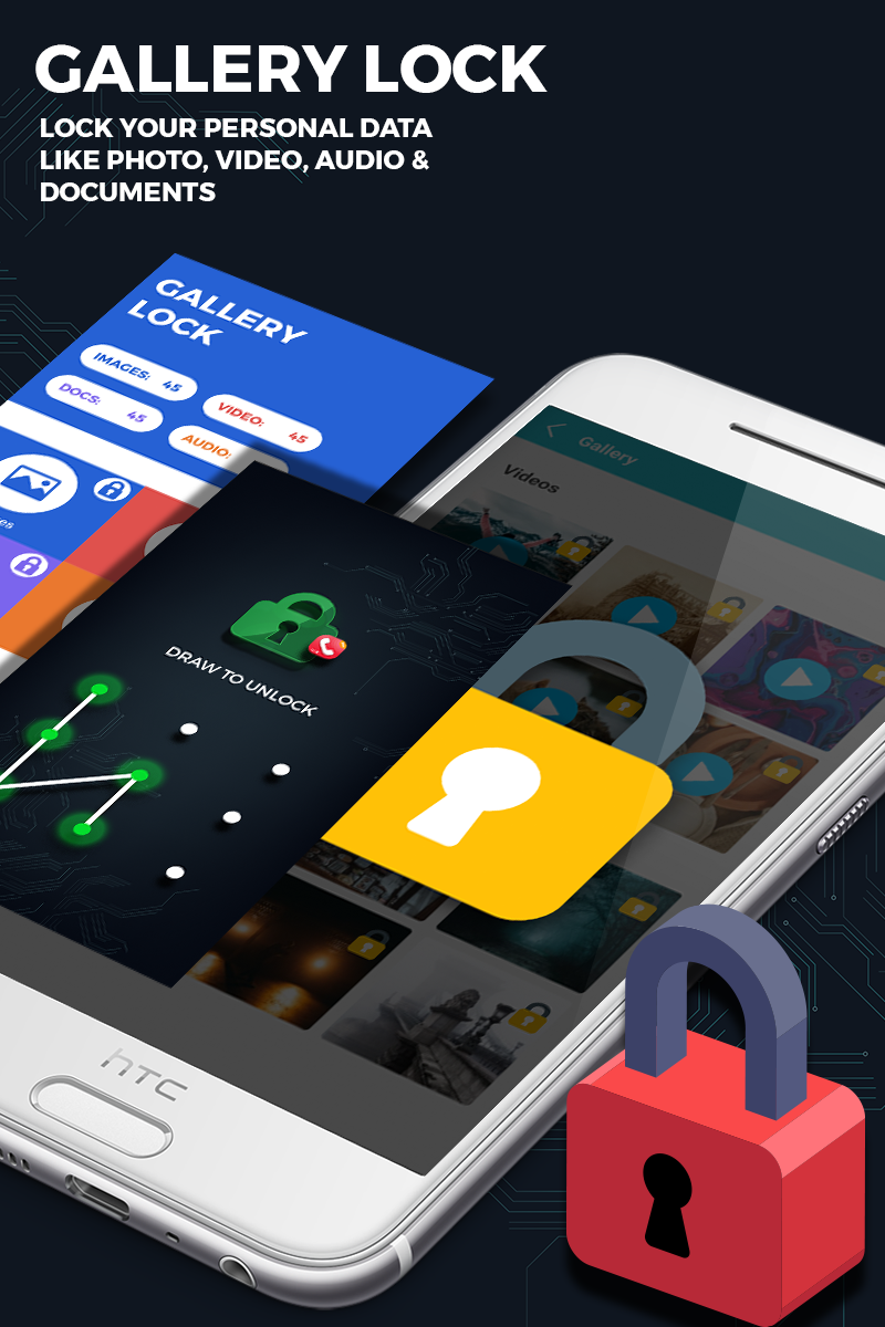 اسکرین شات 2 برنامه Applock: Intruder Selfie Alert