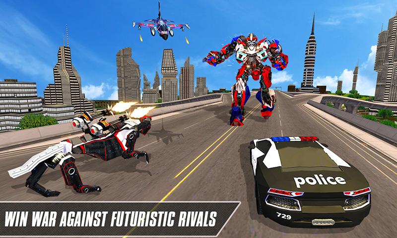 اسکرین شات 3 بازی Multi Robot Transform Car Game