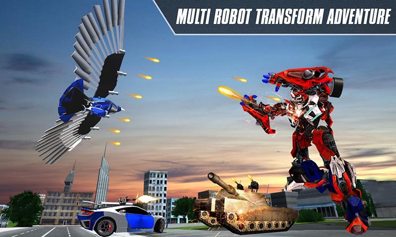 اسکرین شات 1 بازی Multi Robot Transform Car Game