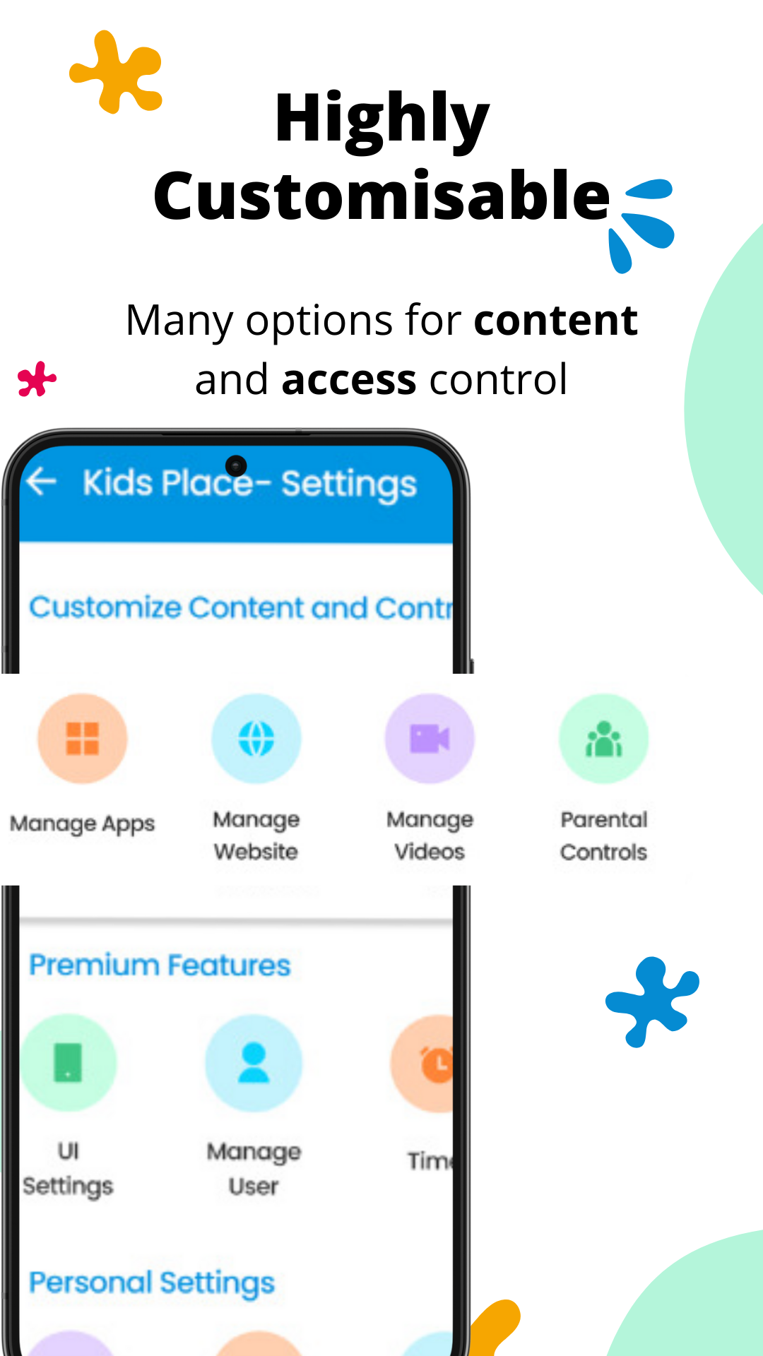 اسکرین شات 5 برنامه Kids Place Parental Control