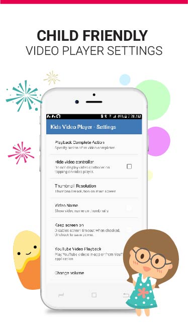 اسکرین شات 2 برنامه Kids Safe Video Player