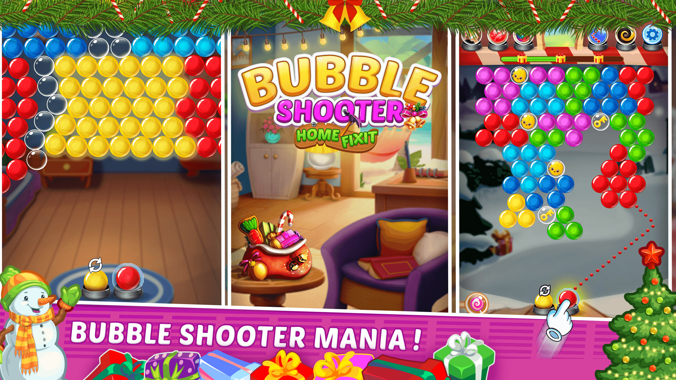 اسکرین شات 1 بازی Bubble Shooter - Home Fix it