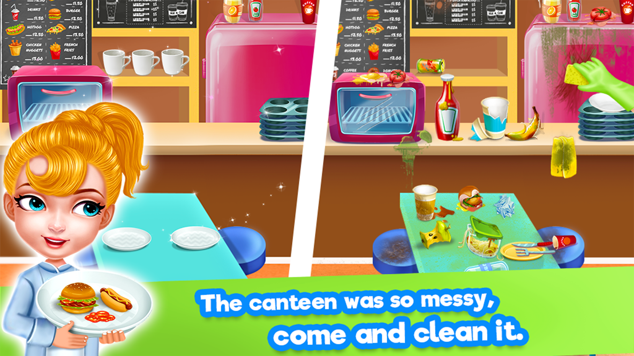 اسکرین شات 6 برنامه Keep Your School Clean Game