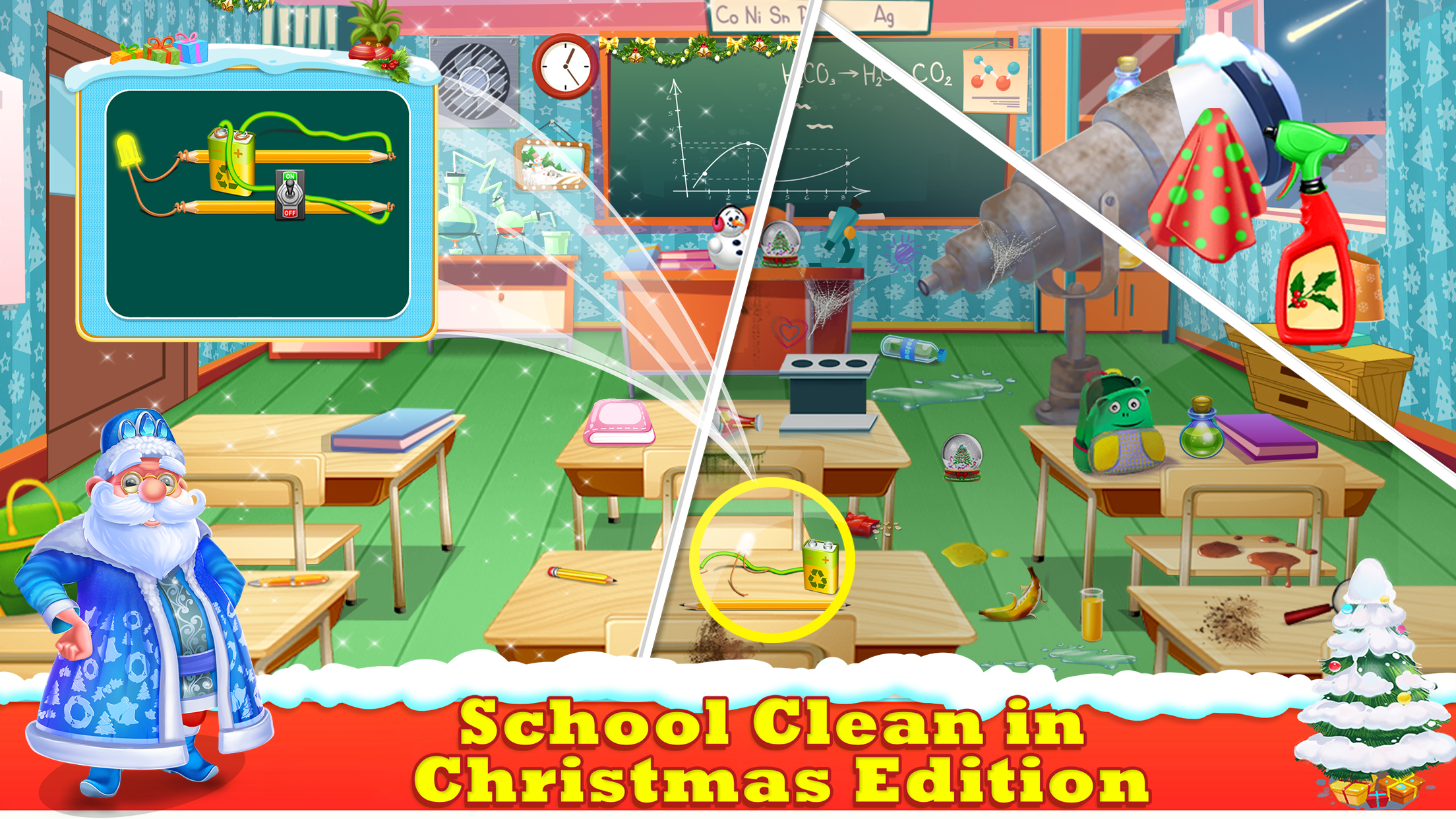 اسکرین شات 1 برنامه Keep Your School Clean Game