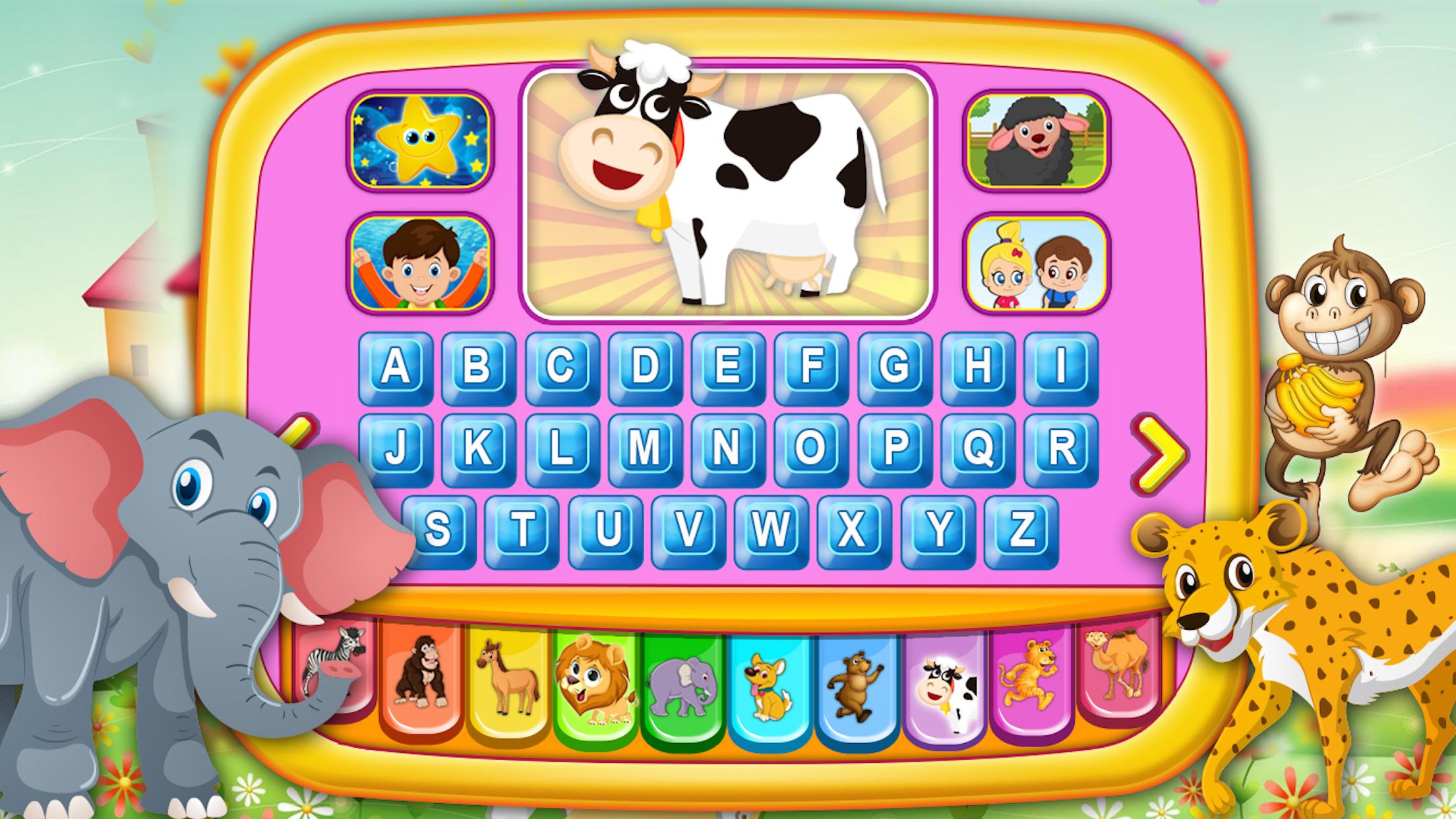 اسکرین شات 1 بازی Alphabet Tablet -Music & Songs