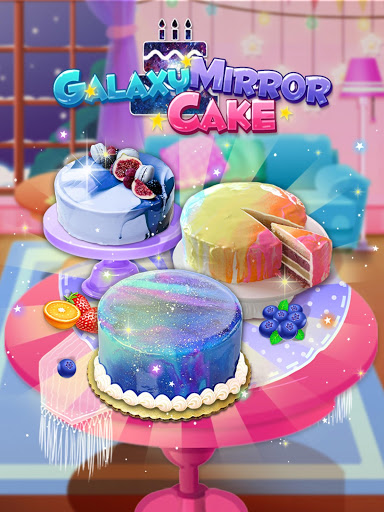اسکرین شات 4 بازی Galaxy Mirror Glaze Cake - Sweet Desserts Maker