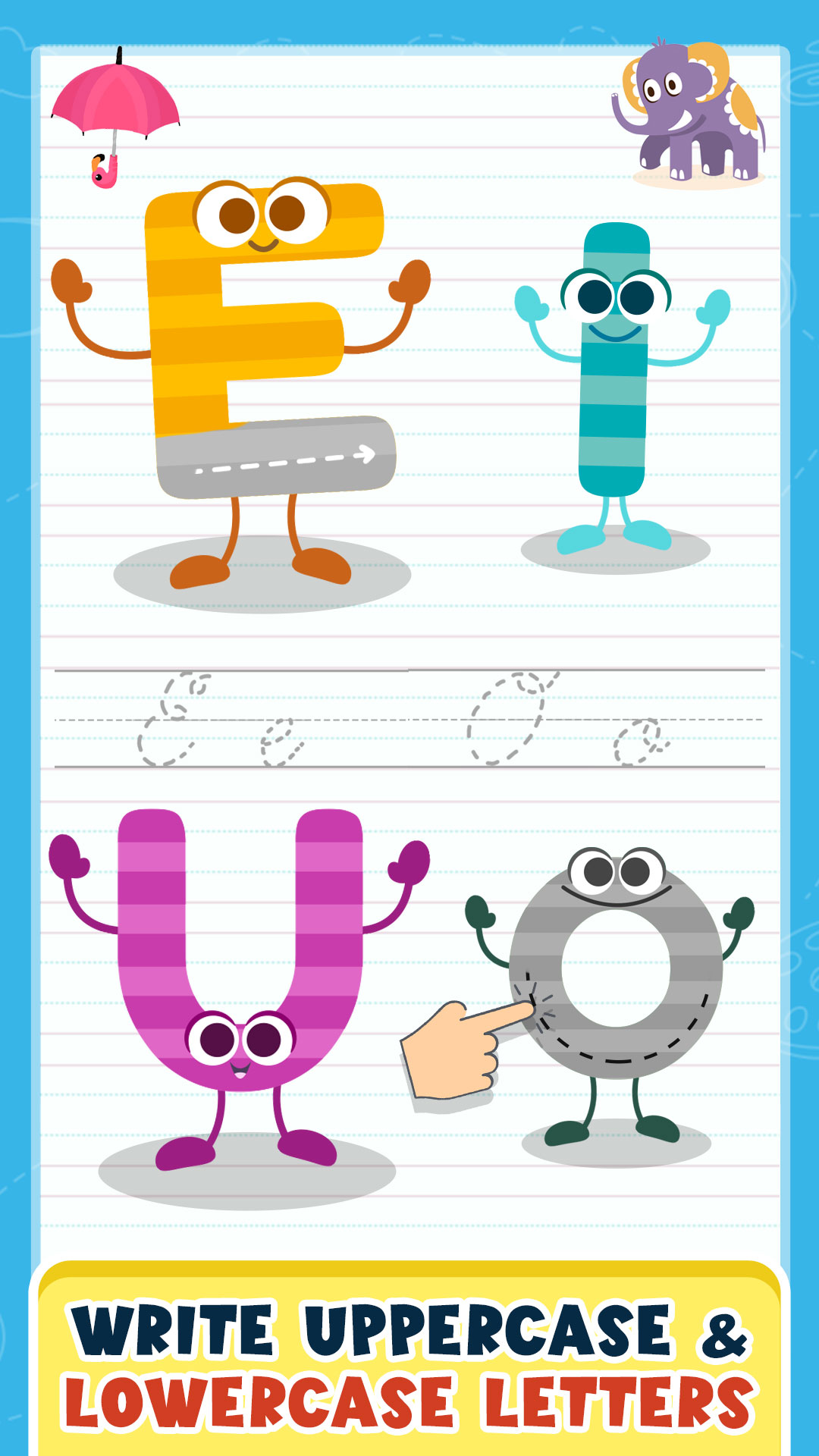 اسکرین شات 3 برنامه Learn Cursive Writing Practice