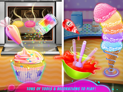 اسکرین شات 4 بازی Rainbow Unicorn Desserts Maker