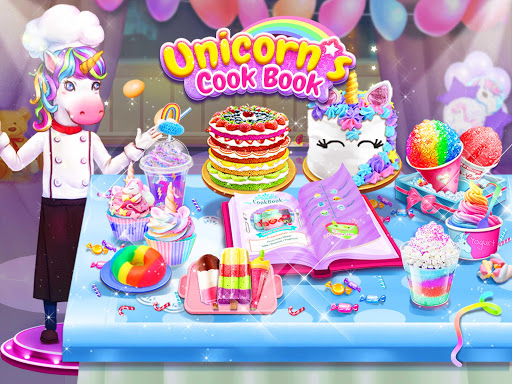 اسکرین شات 5 بازی Rainbow Unicorn Secret Cook Book: Food Maker Games