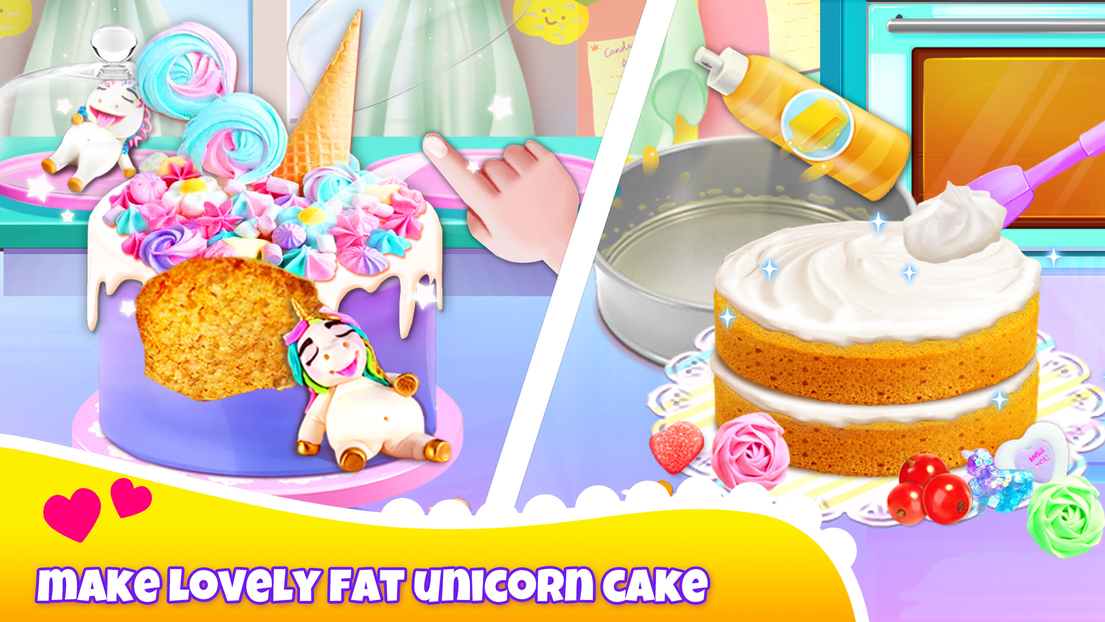 اسکرین شات 2 بازی Girl Games: Unicorn Cooking